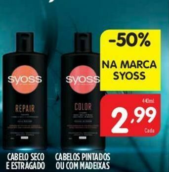 Minipreço Produtos para o cabelo syoss promoção