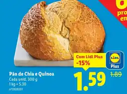 Lidl Pão de Chia e Quinoa promoção