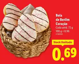 Lidl Bola de Berlim Coração promoção