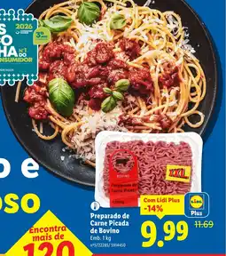 Lidl Preparado de Carne Picada de Bovino promoção