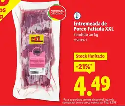 Lidl Entremeada de Porco Fatiada XXL promoção