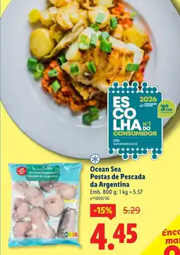 Lidl Ocean Sea Postas de Pescada da Argentina promoção