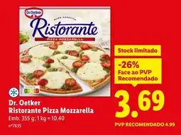 Lidl Dr. Oetker Ristorante Pizza Mozzarella promoção