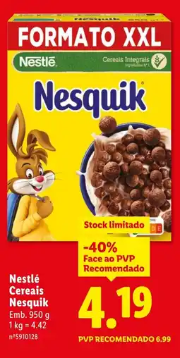 Lidl Nestlé Cereais Nesquik promoção