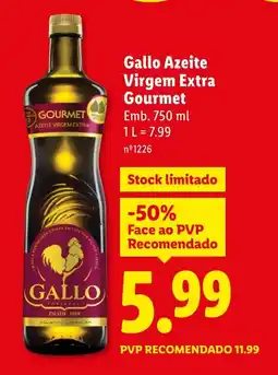 Lidl Gallo Azeite Virgem Extra Gourmet promoção