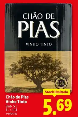 Lidl Chão de Pias Vinho Tinto promoção