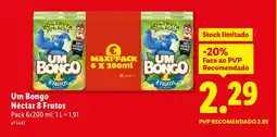 Lidl Um Bongo Néctar 8 Frutos promoção