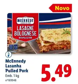 Lidl McEnnedy Lasanha Pulled Pork promoção