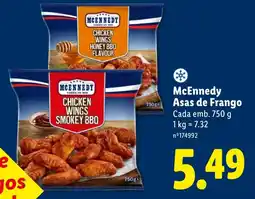 Lidl McEnnedy Asas de Frango promoção