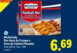 Lidl McEnnedy Box Asas de Frango e Aros de Cebola Panados promoção