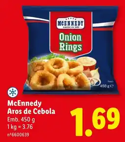 Lidl McEnnedy Aros de Cebola promoção
