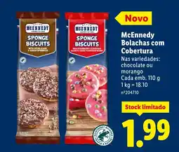 Lidl McEnnedy Bolachas com Cobertura promoção