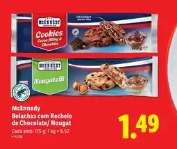 Lidl McEnnedy Bolachas com Recheio de Chocolate/Nougat Cada promoção