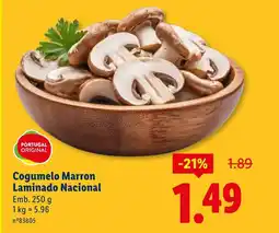 Lidl Cogumelo Marron Laminado Nacional promoção