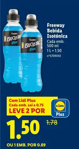 Lidl Freeway Bebida Isotónica promoção