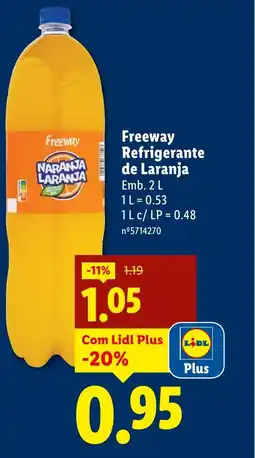Lidl Freeway Refrigerante de Laranja promoção