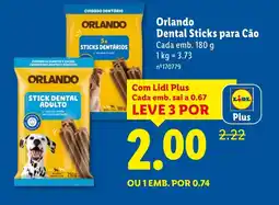 Lidl Orlando Dental Sticks para Cão promoção