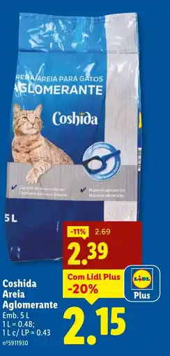 Lidl Coshida Areia Aglomerante promoção