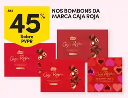 Continente Nos bombons da 1% marca caja roja promoção