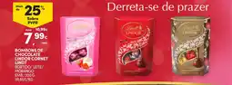 Continente Bombons de chocolate lindor cornet lindt promoção