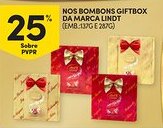 Continente Nos bombons giftbox da marca lindt promoção