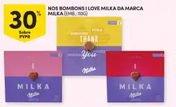 Continente Nos bombons i love milka da marca milka promoção
