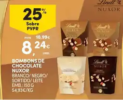 Continente Bombons de chocolate nuxor promoção