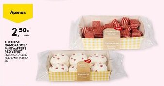 Continente Suspiros namorados/ mini waffers red velvet promoção