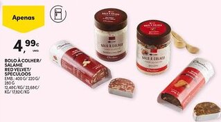Continente Bolo à colher/ salame red velvet/ speculoos promoção