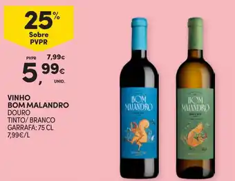 Continente Vinho bom malandro promoção