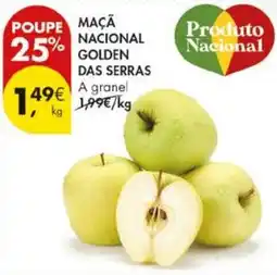 Pingo Doce Maçã nacional golden das serras a granel promoção