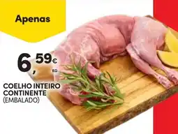 Continente Coelho inteiro continente promoção