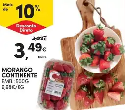 Continente Morango continente promoção