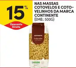 Continente Nas massas cotovelos e coto- velinhos da marca continente promoção