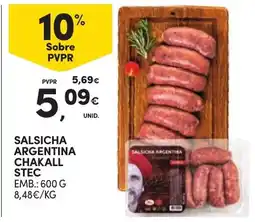 Continente Salsicha argentina chakall stec promoção