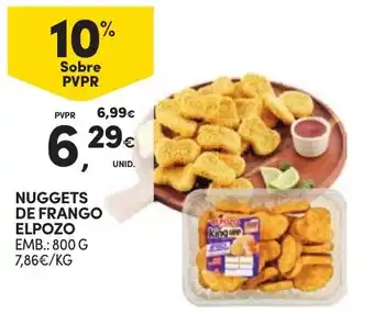 Continente Nuggets de frango elpozo promoção