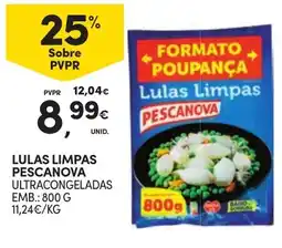Continente Lulas limpas pescanova promoção