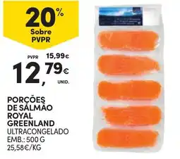 Continente Porções de salmao royal greenland promoção