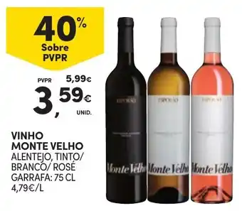 Continente Vinho monte velho promoção
