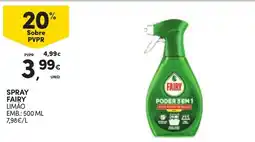 Continente Spray fairy promoção