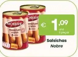 Roque Supermercados Salsichas Nobre promoção