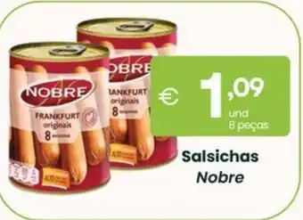 Roque Supermercados Salsichas Nobre promoção