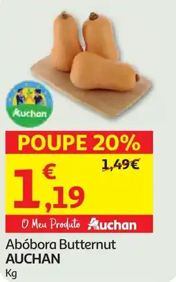 Minipreço Abóbora Butternut AUCHAN promoção