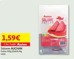 Minipreço Salame AUCHAN Fatias promoção