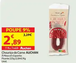 Minipreço Chouriço de Carne AUCHAN promoção