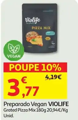 Minipreço Preparado Vegan VIOLIFE Grated Pizza Mix promoção