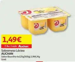 Minipreço Sobremesa Láctea AUCHAN promoção