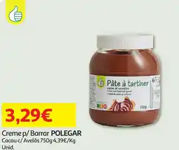 Minipreço Creme p/Barrar POLEGAR Cacau c/ Avelãs promoção