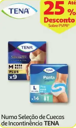 Minipreço Numa Seleção de Cuecas de Incontinência TENA promoção