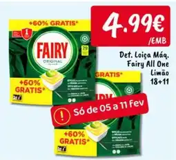 Ponto Fresco Det. Loiça Máq. Fairy All One promoção